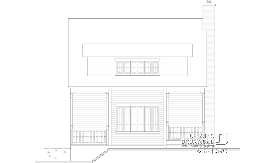 Élévation arrière - Acélia