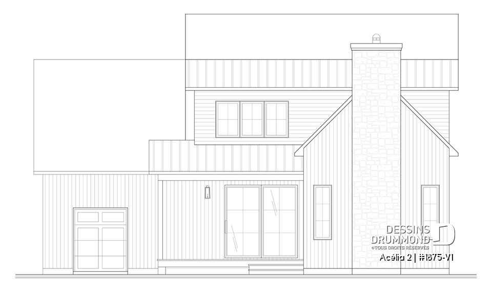 Élévation arrière - Acélia 2