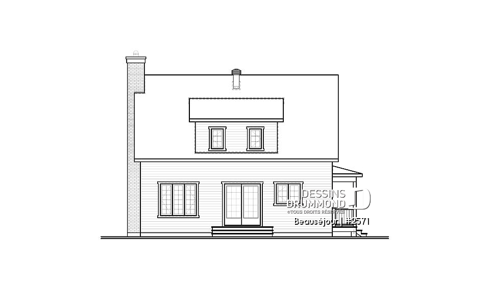 Élévation arrière - Beauséjour