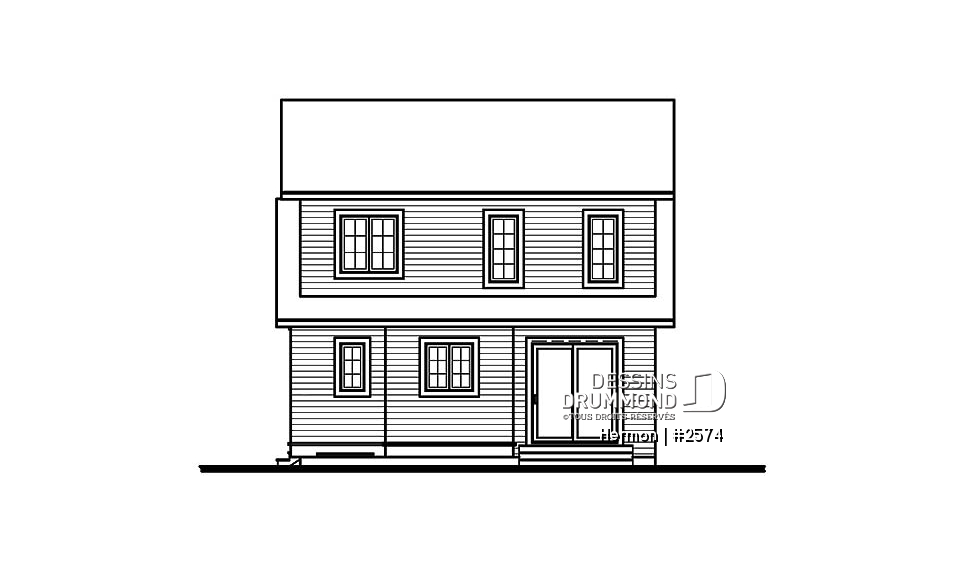 Élévation arrière - Hermon