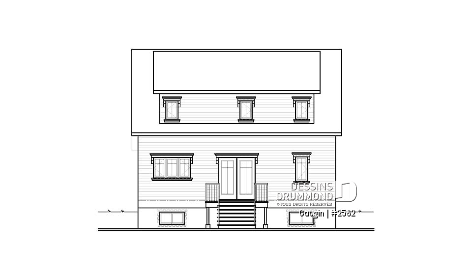 Élévation arrière - Gaugin