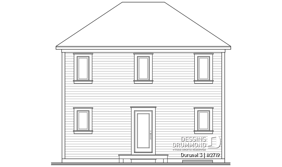 Élévation arrière - Duranel 3