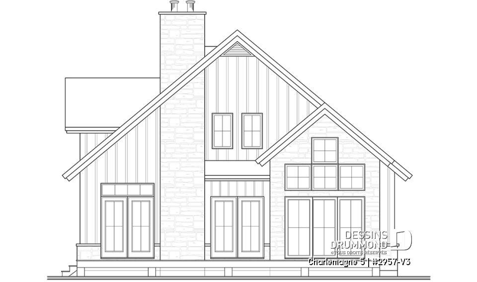 Élévation arrière - Charlemagne 5