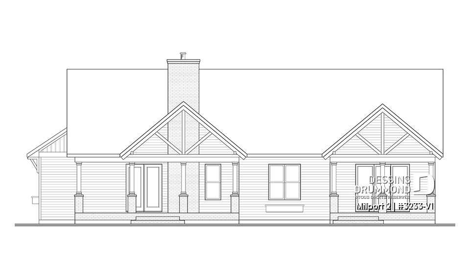 Élévation arrière - Millport 2