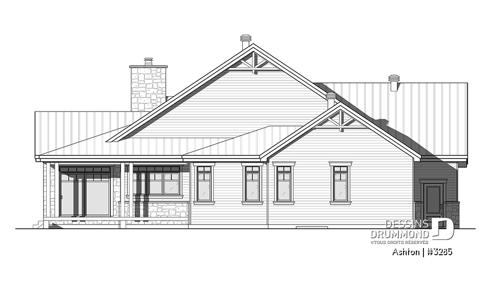 Élévation arrière - Ashton