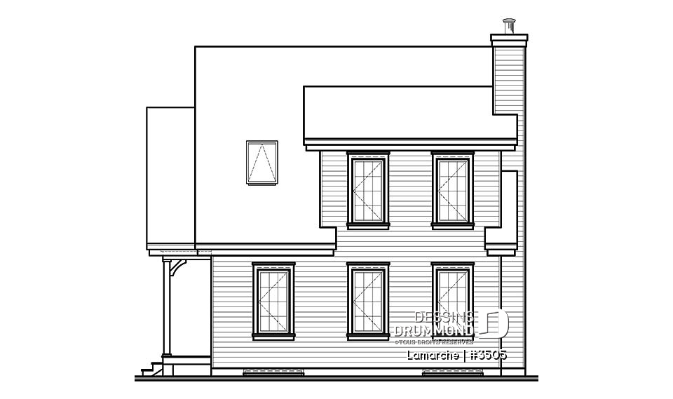 Élévation arrière - Lamarche