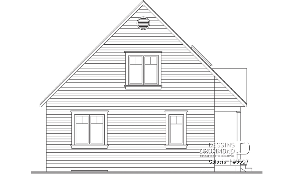 Élévation arrière - Celeste 