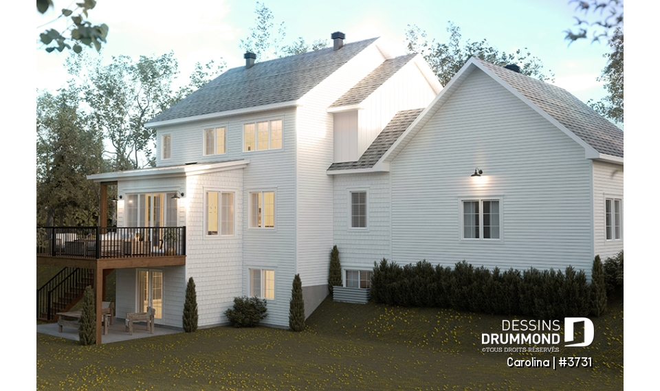 Vue arrière - MODÈLE DE BASE - Carolina
