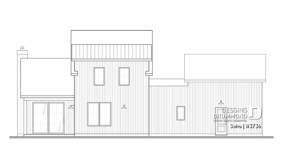 Élévation arrière - Soho