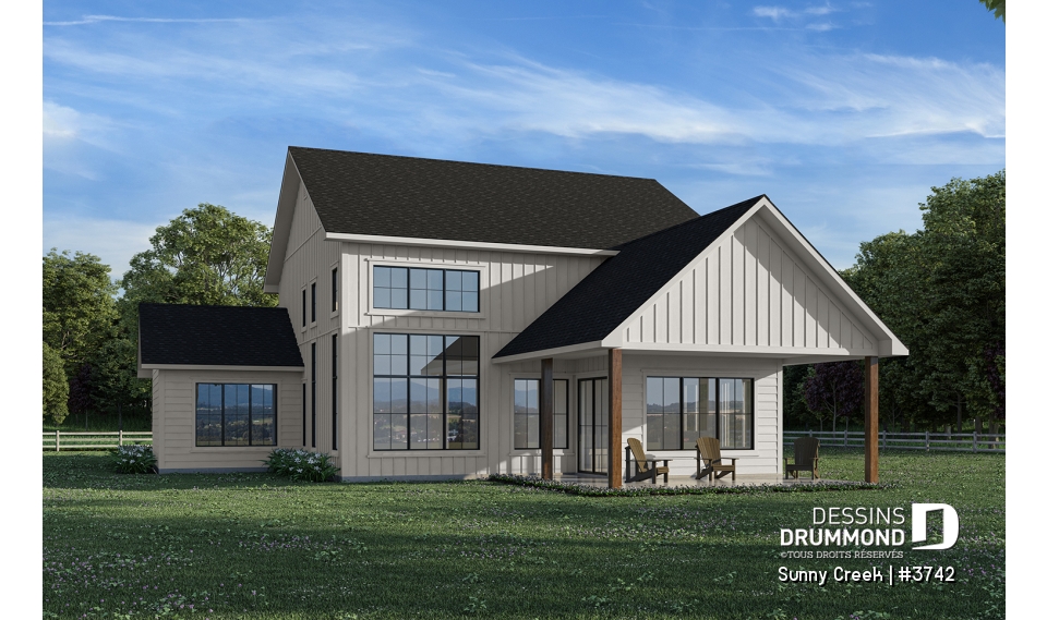 Vue arrière - MODÈLE DE BASE - Sunny Creek
