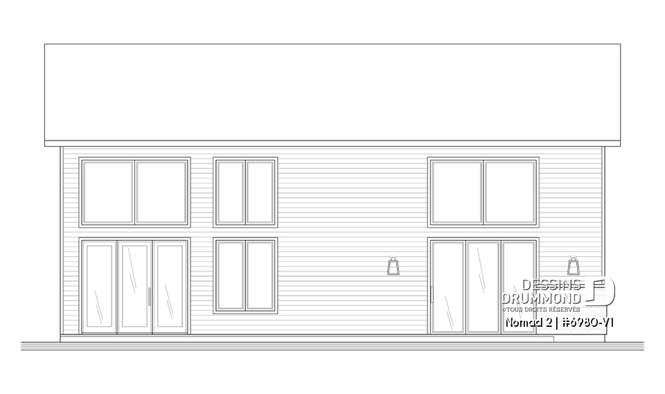 Élévation arrière - Nomad 2