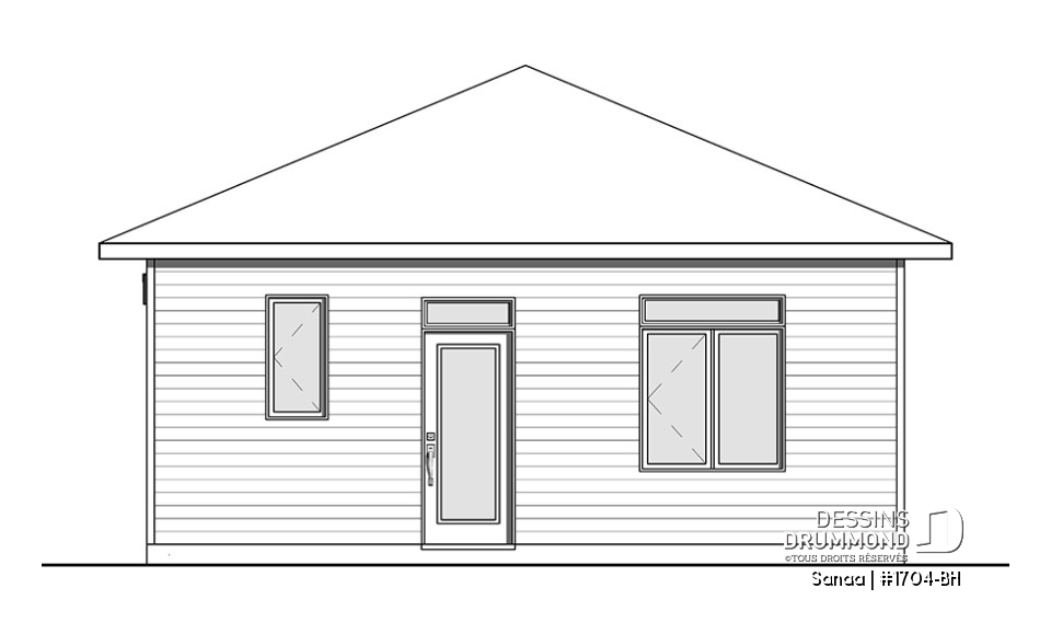 Élévation arrière - Sanaa