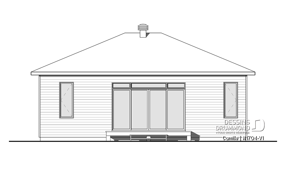 Élévation arrière - Camille