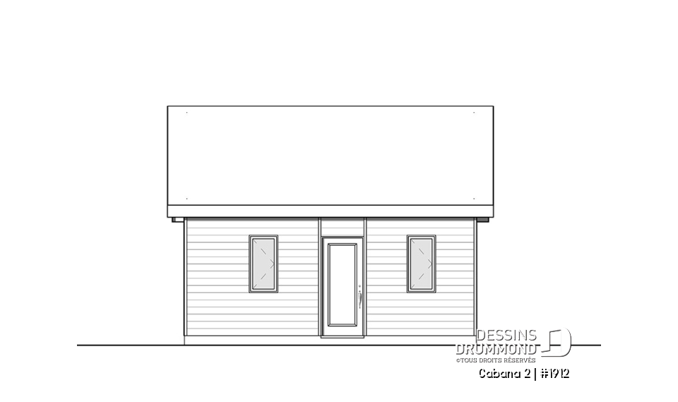 Élévation arrière - Cabana 2