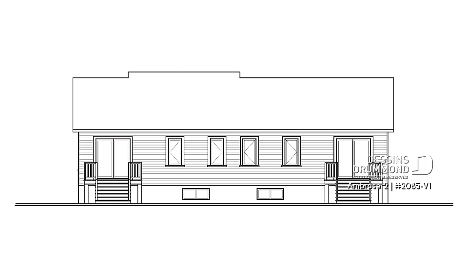 Élévation arrière - Ambrose 2