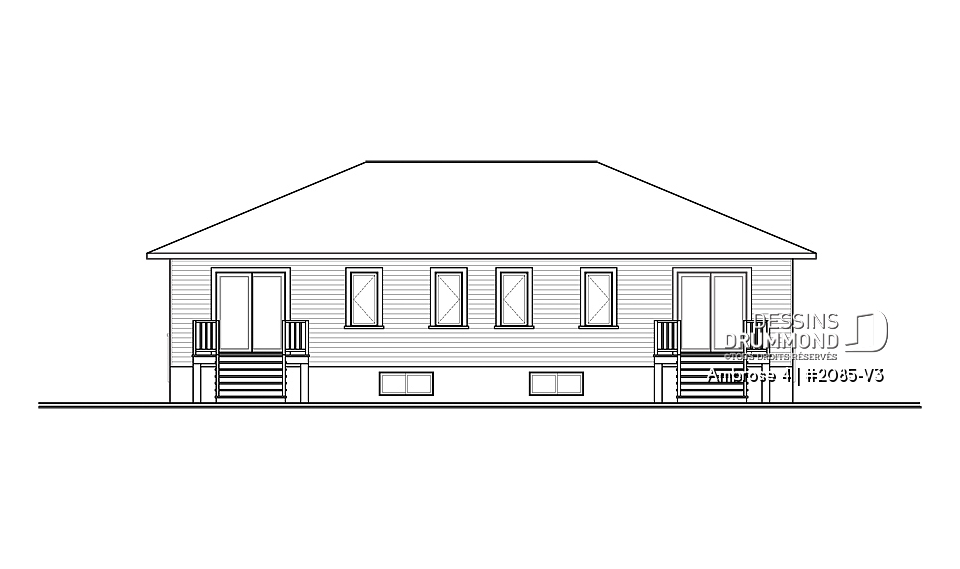 Élévation arrière - Ambrose 4