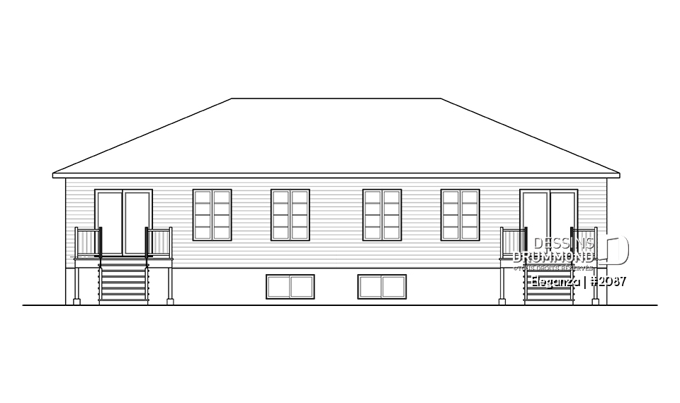 Élévation arrière - Eleganza