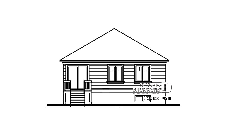 Élévation arrière - Marcillac