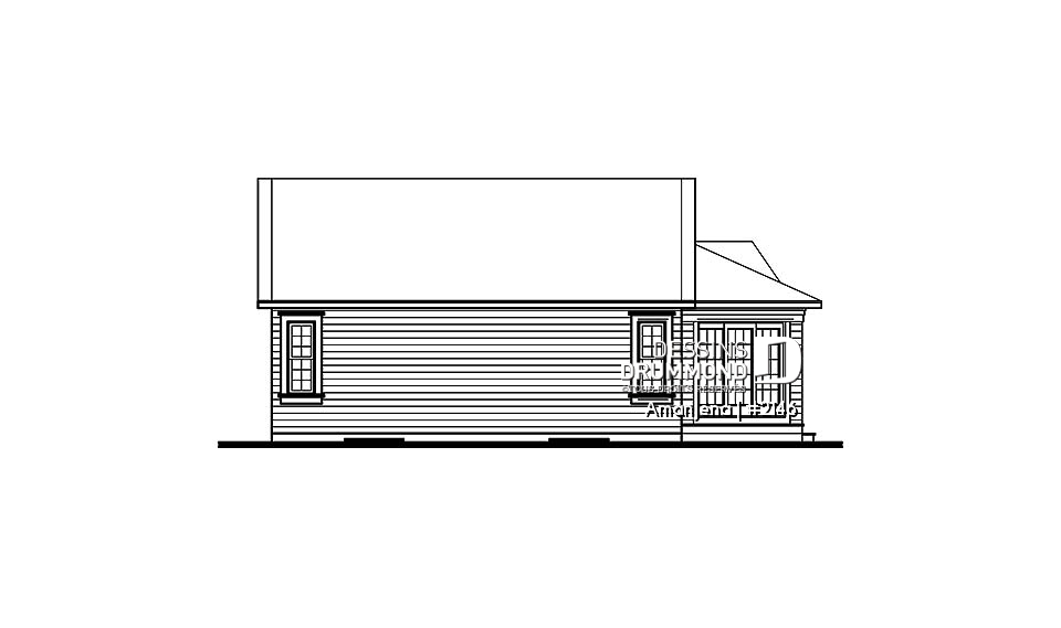 Élévation arrière - Amanjéna