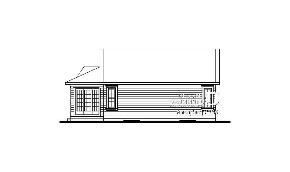 Élévation arrière - Amanjéna