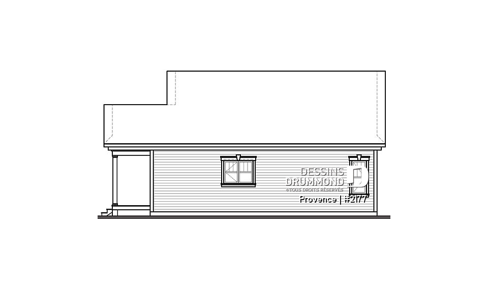 Élévation arrière - Provence