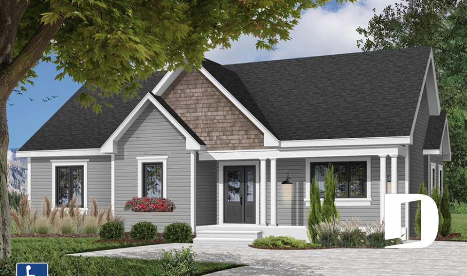 Vue avant - MODÈLE DE BASE -  - Villa du Printemps