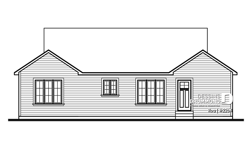 Élévation arrière - Koa