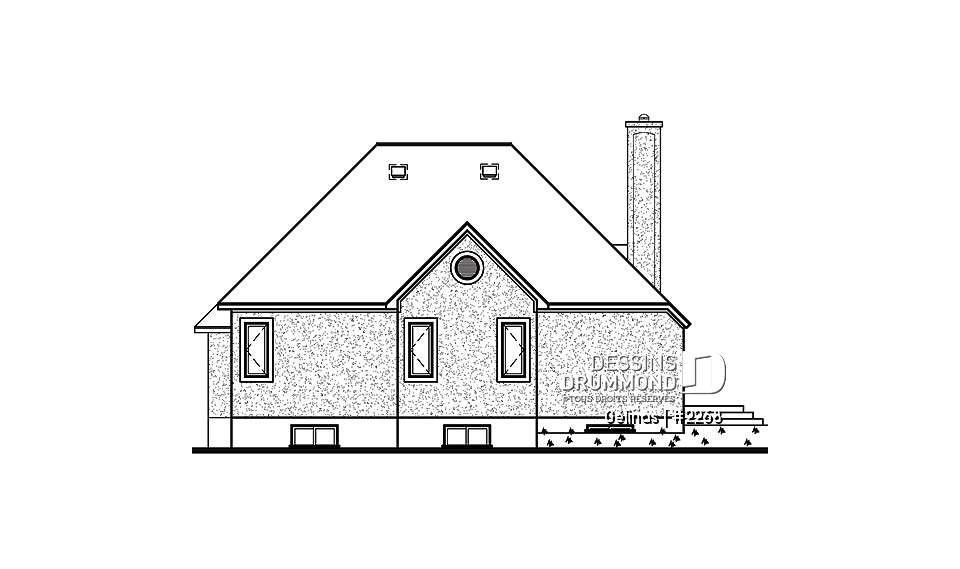 Élévation arrière - Gélinas