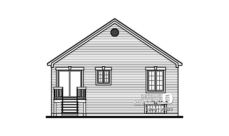 Élévation arrière - Célina