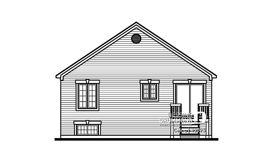 Élévation arrière - Célina