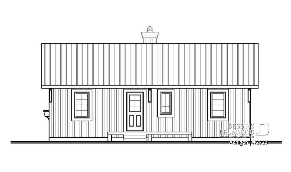 Élévation avant - Achigan