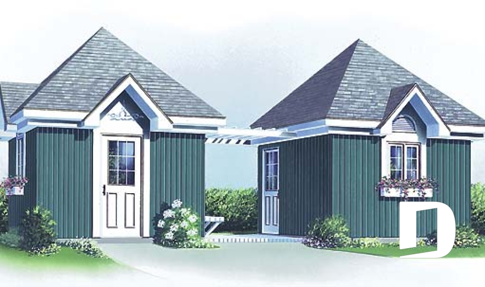 Vue avant - MODÈLE DE BASE - Plan de remise double pour maximiser le rangement - Merisier