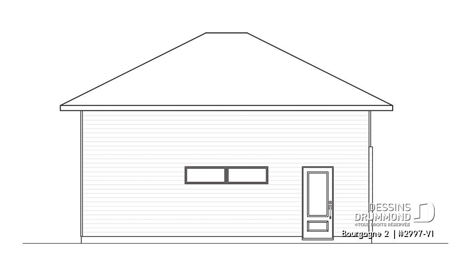 Élévation arrière - Bourgogne 2 