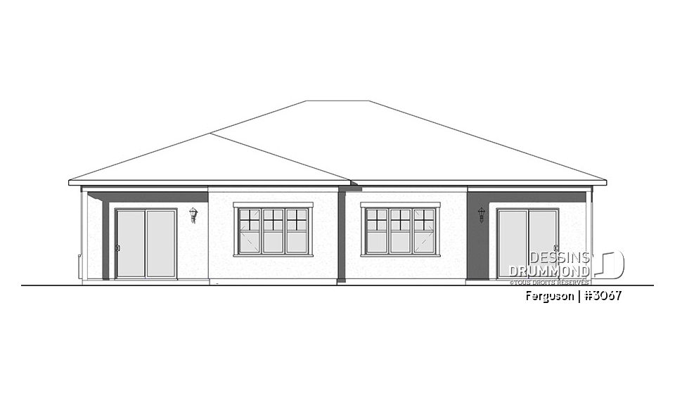 Élévation arrière - Ferguson