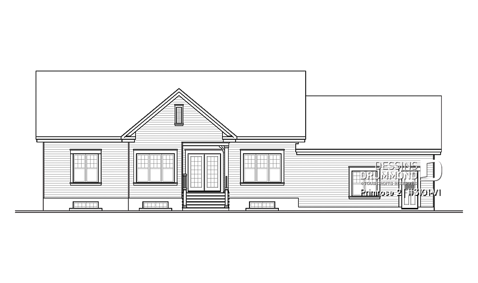 Élévation arrière - Primrose 2