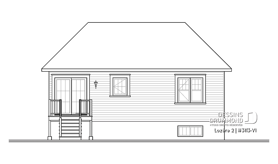 Élévation arrière - Lozère 2