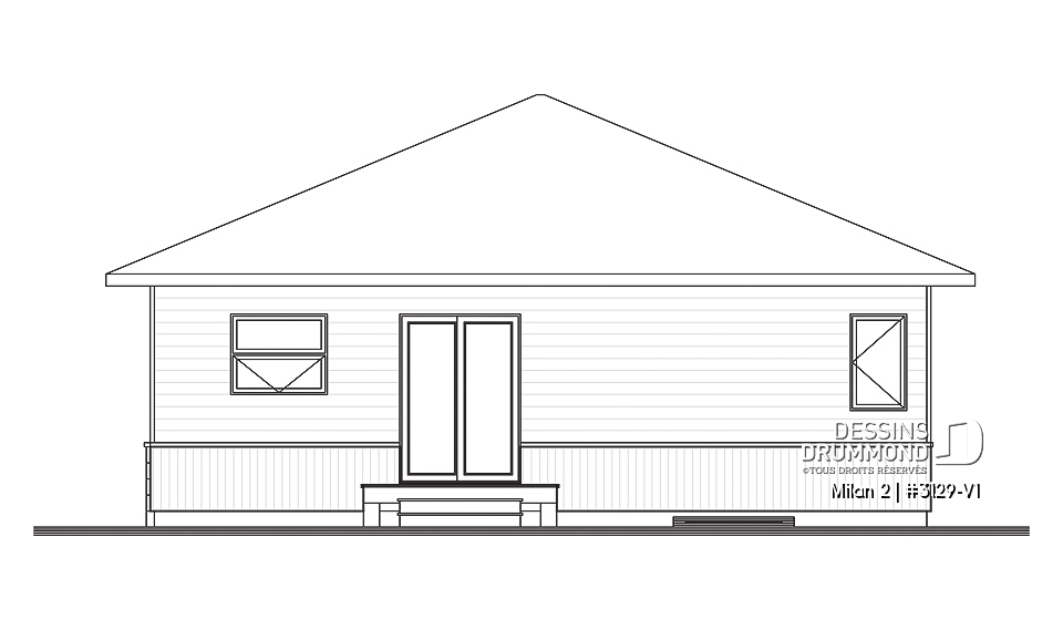 Élévation arrière - Milan 2