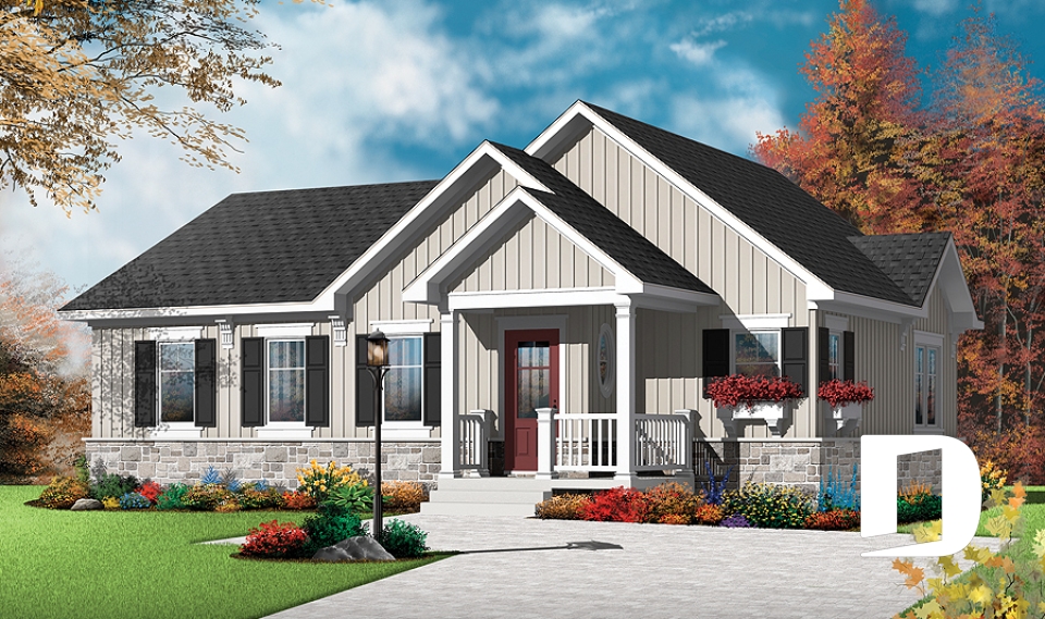 Vue avant - MODÈLE DE BASE -  - Bourgade 2