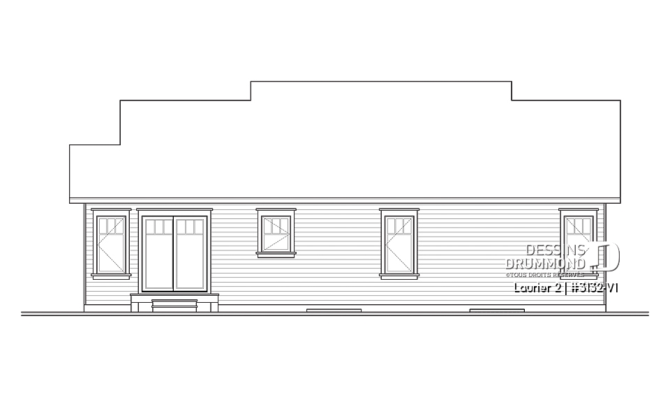 Élévation arrière - Laurier 2