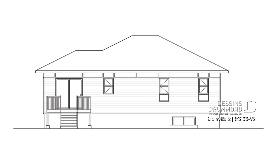 Élévation arrière - Mainville 2
