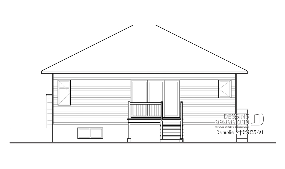 Élévation arrière - Camélia 2