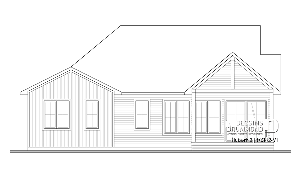 Élévation arrière - Hubert 2