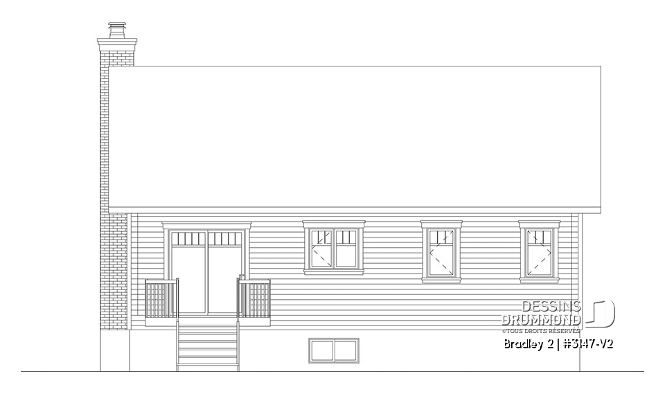 Élévation arrière - Bradley 2