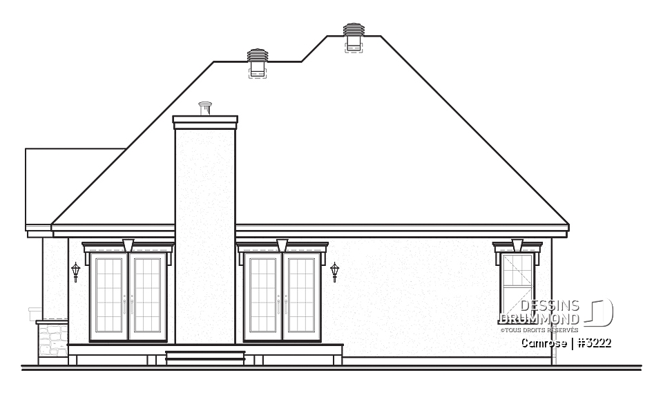 Élévation arrière - Camrose