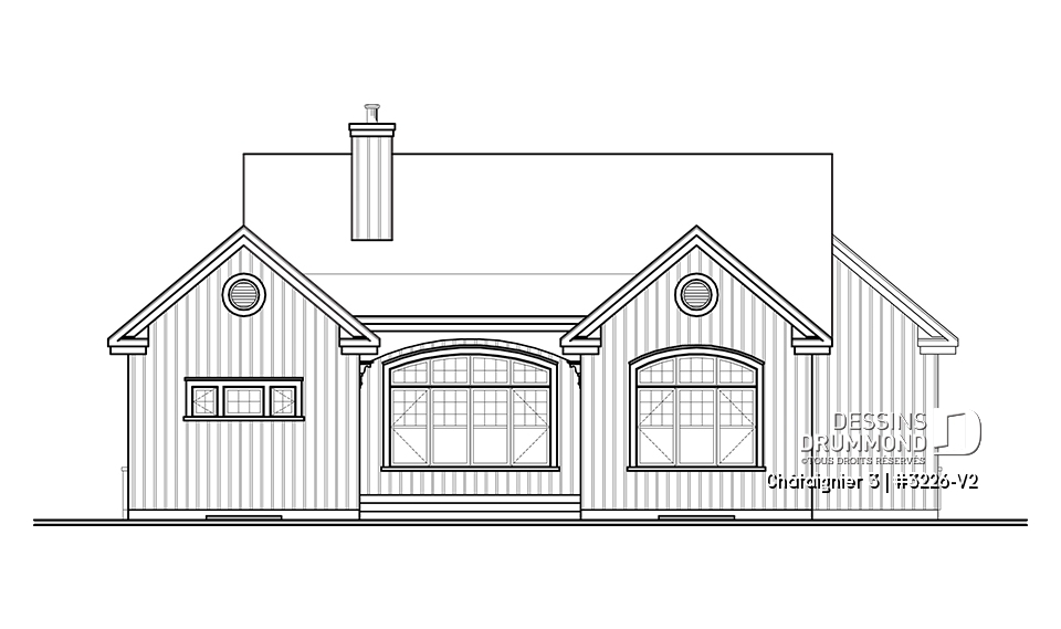 Élévation arrière - Châtaignier 3