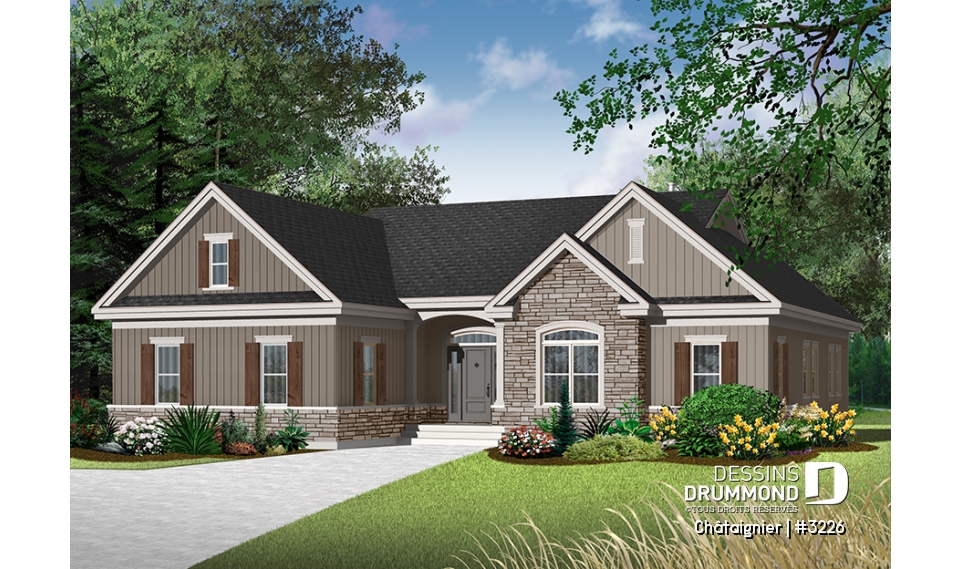 Version couleur no. 3 - Vue avant - Châtaignier