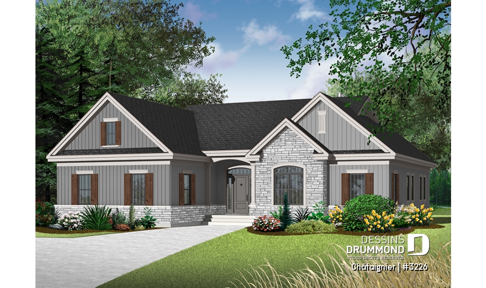 Version couleur no. 8 - Vue avant - Châtaignier