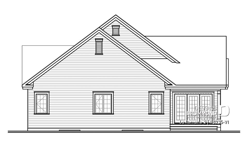 Vue arrière - MODÈLE DE BASE - La Romaine 2