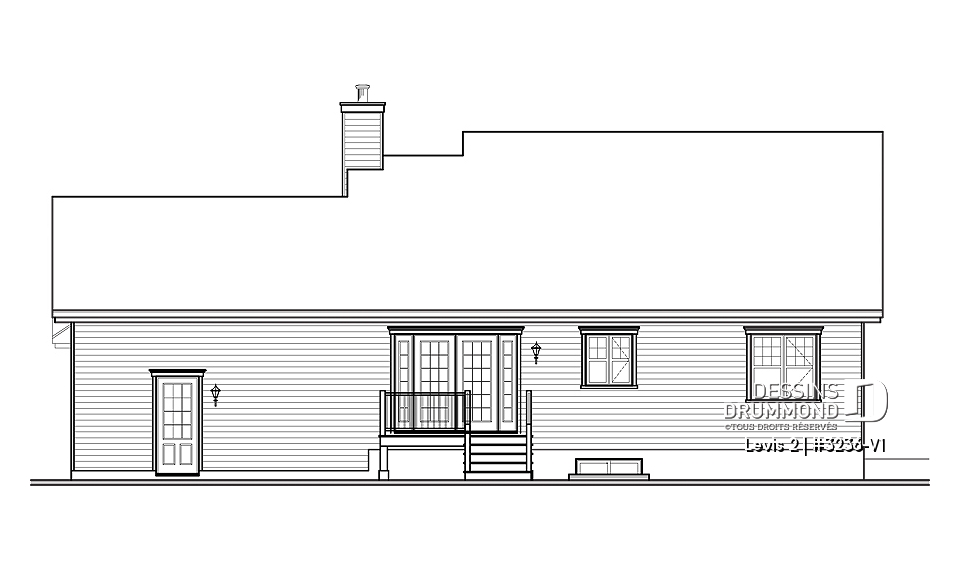 Élévation arrière - Levis 2