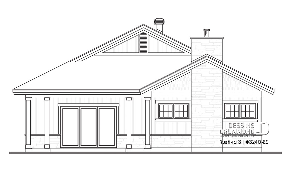 Élévation arrière - Rustika 3